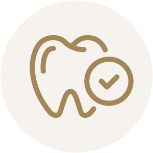 tooth and checkmark icon